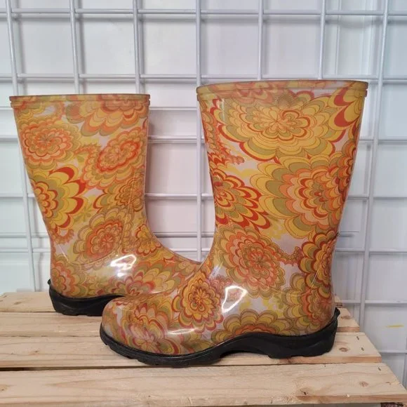 Sloggers Rain Boots Wildflower Yellow - Picture 2 of 9
